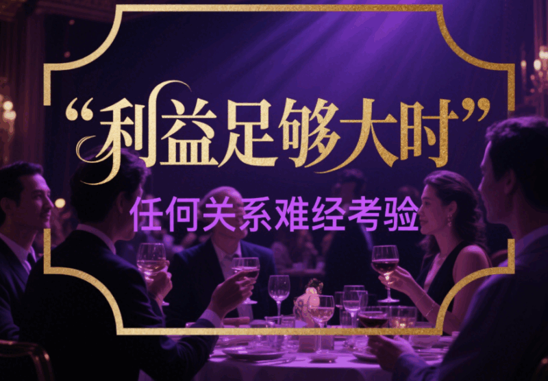 利益足夠大的時候_任何關系都經不住考驗-愛分享導航